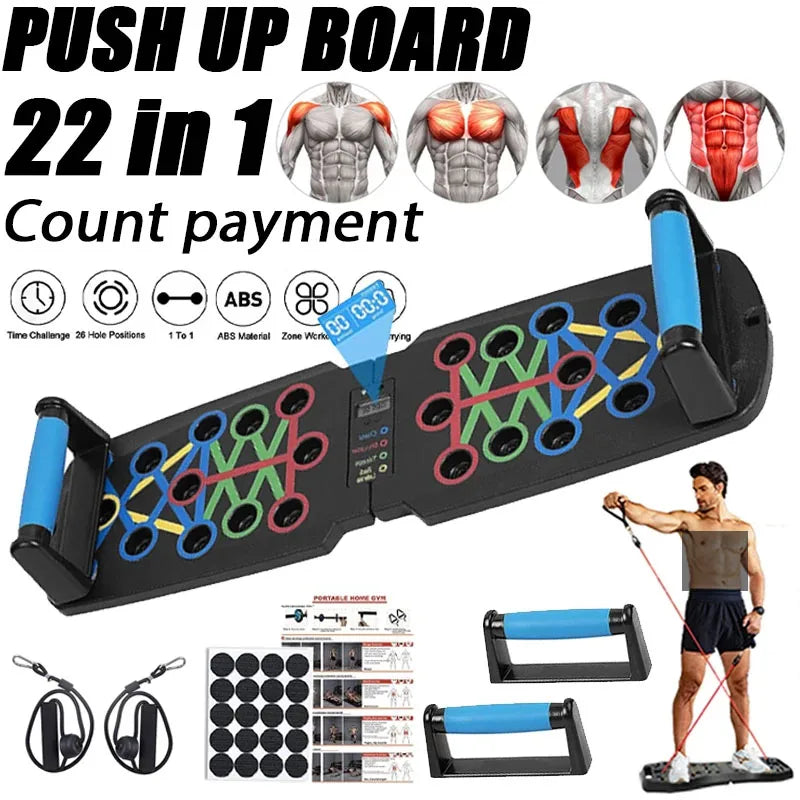 Revolutionary Automatic Count Push-Up Board: Your Ultimate Home Gym Companion for Comprehensive Chest, Abdomen, Arms, and Back Training