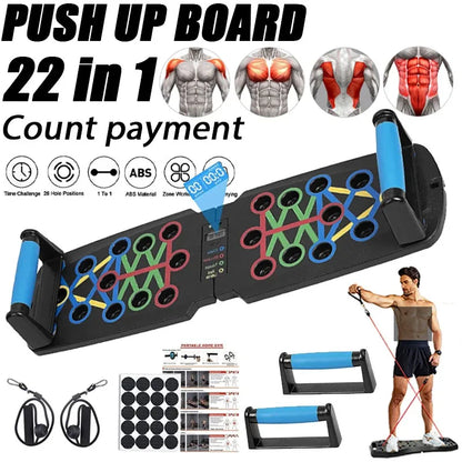 Revolutionary Automatic Count Push-Up Board: Your Ultimate Home Gym Companion for Comprehensive Chest, Abdomen, Arms, and Back Training