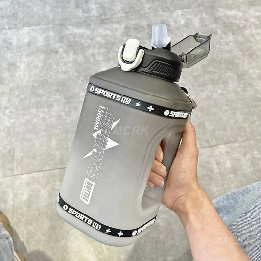 Ultimate Portable Sports Water Bottle - 1.5L Eco-Friendly Silicone Design for Outdoor Adventures