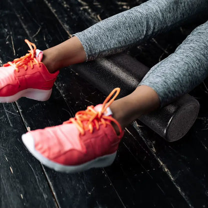 Experience Ultimate Muscle Relief with Our 12 Inch High Density Foam Roller - Perfect for Yoga, Pilates, and Physical Therapy!