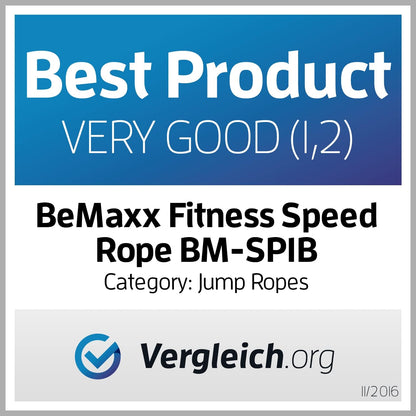 Erleben Sie das ultimative Workout mit dem BeMaxx Springseil Speed Rope – Inklusive Trainings-Ebook und Ersatzkabel für maximale Leistung und Kontrolle!