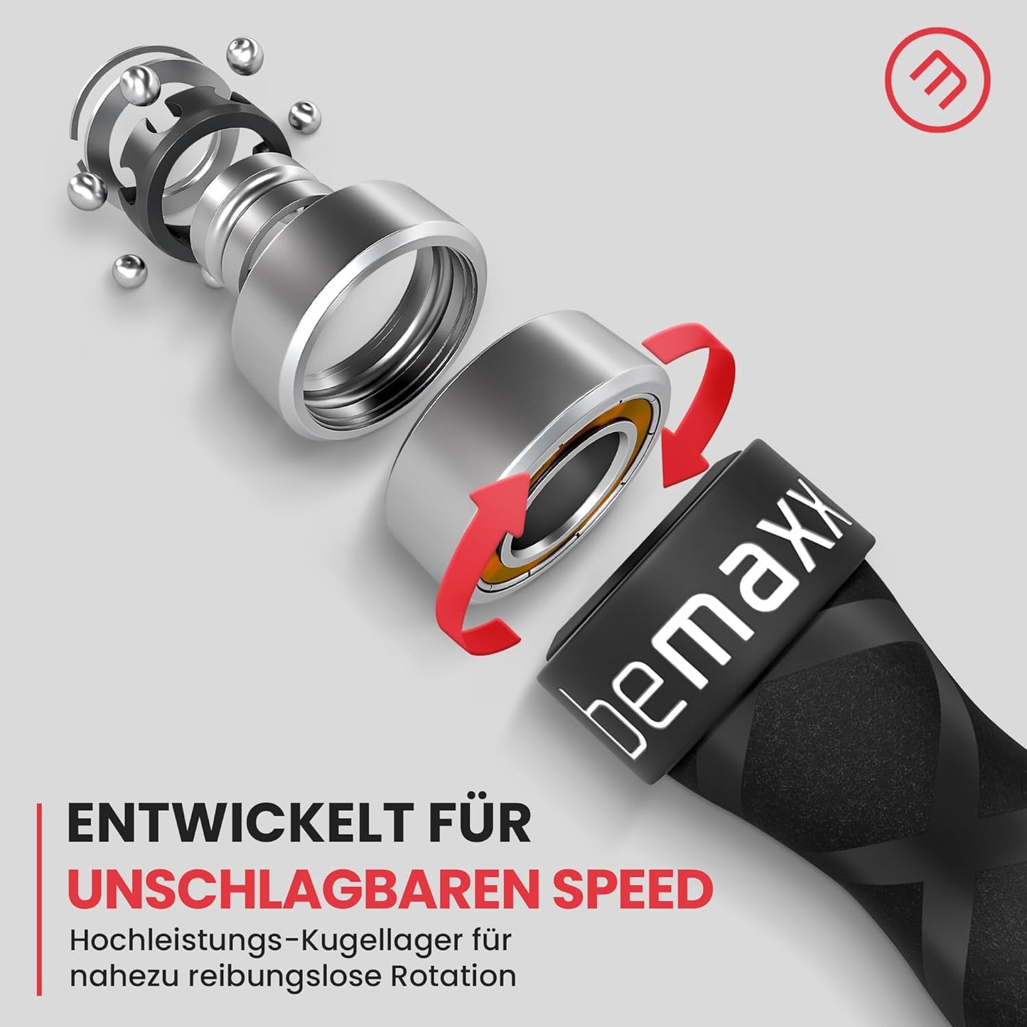 Erleben Sie das ultimative Workout mit dem BeMaxx Springseil Speed Rope – Inklusive Trainings-Ebook und Ersatzkabel für maximale Leistung und Kontrolle!