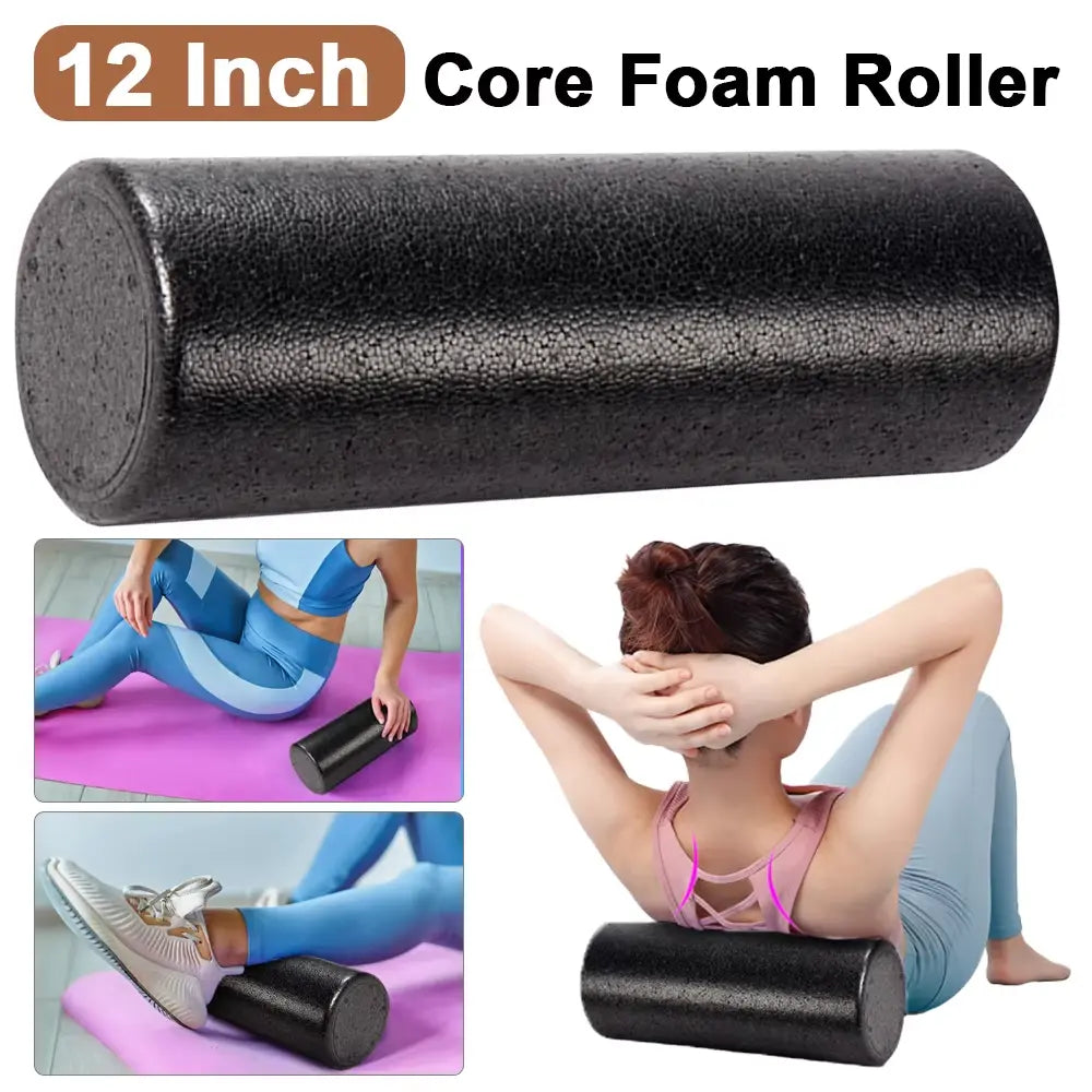 Experience Ultimate Muscle Relief with Our 12 Inch High Density Foam Roller - Perfect for Yoga, Pilates, and Physical Therapy!