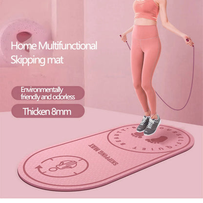 Ultimate Anti-Noise Jump Rope & Yoga Mat - Non-Slip, Shock Absorbing, Eco-Friendly Fitness Essential for Home and Outdoor Workouts