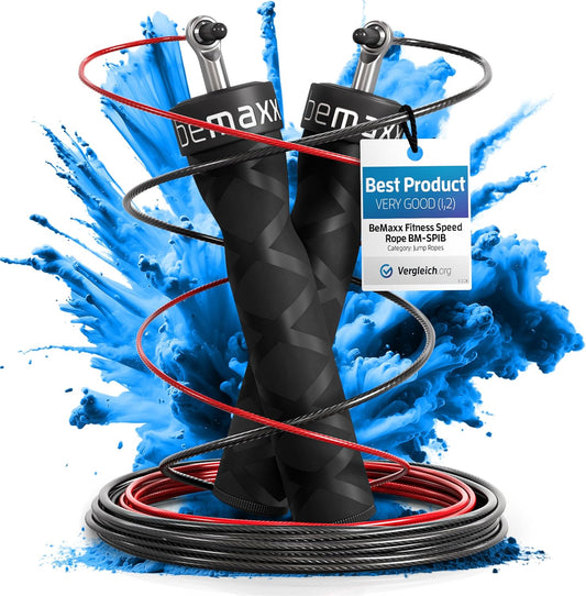 Erleben Sie das ultimative Workout mit dem BeMaxx Springseil Speed Rope – Inklusive Trainings-Ebook und Ersatzkabel für maximale Leistung und Kontrolle!