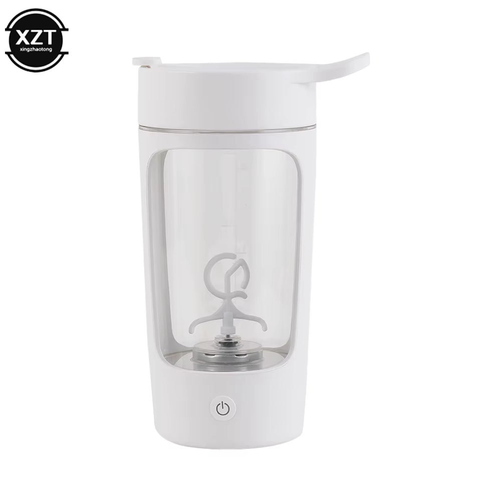 Revolutionize Your Fitness Routine with the 650Ml USB Electric Protein Shaker Bottle - Portable, Rechargeable, and Perfect for Smooth Blends!