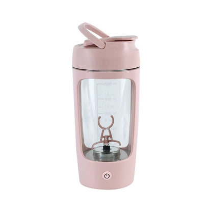 Revolutionize Your Fitness Routine with the 650Ml USB Electric Protein Shaker Bottle - Portable, Rechargeable, and Perfect for Smooth Blends!