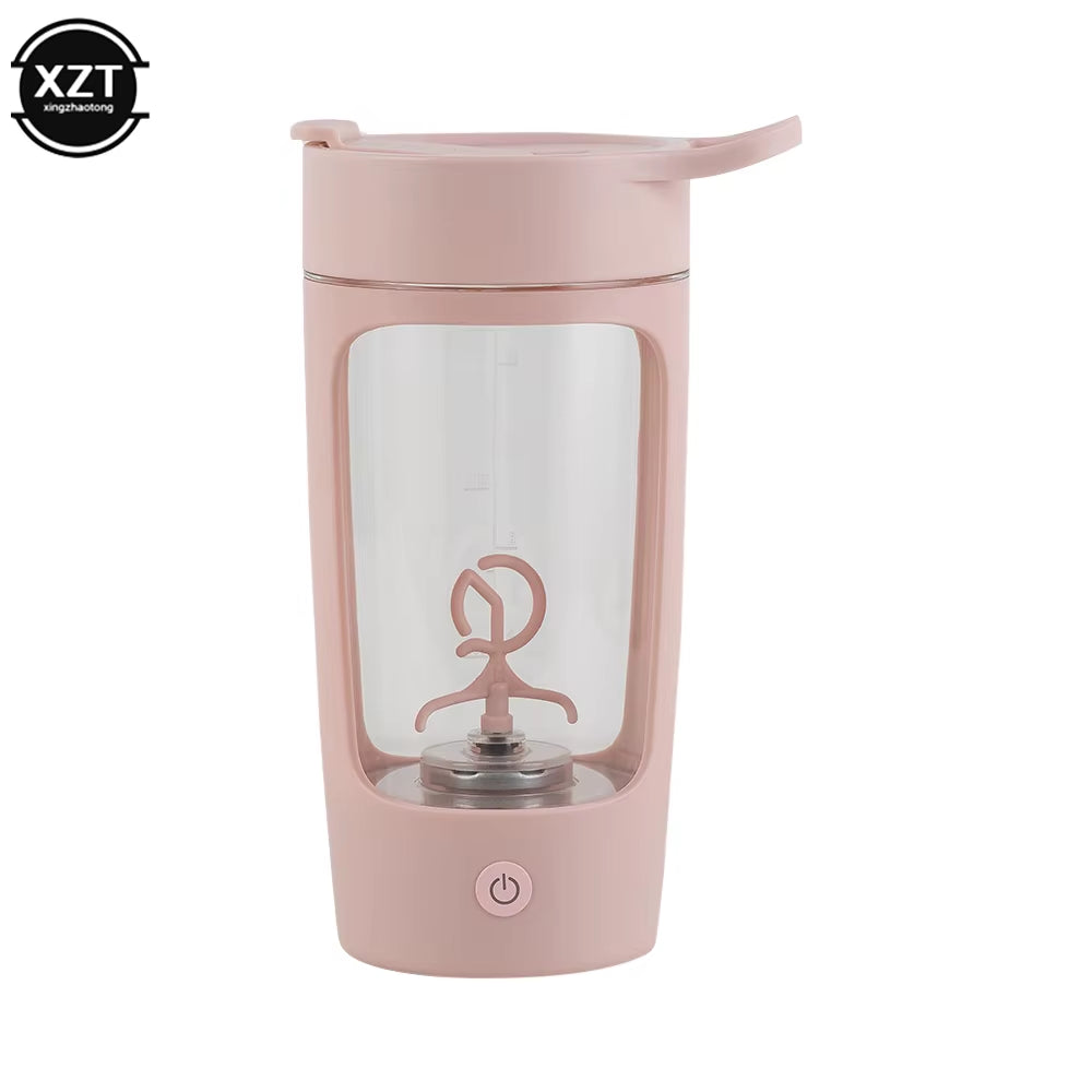Revolutionize Your Fitness Routine with the 650Ml USB Electric Protein Shaker Bottle - Portable, Rechargeable, and Perfect for Smooth Blends!