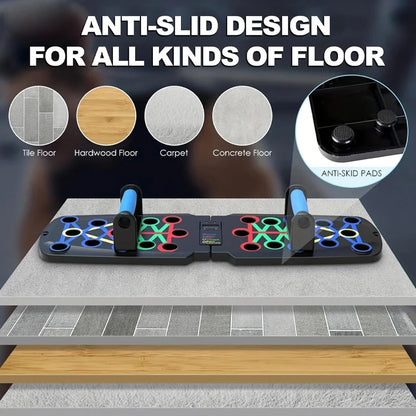 Revolutionary Automatic Count Push-Up Board: Your Ultimate Home Gym Companion for Comprehensive Chest, Abdomen, Arms, and Back Training