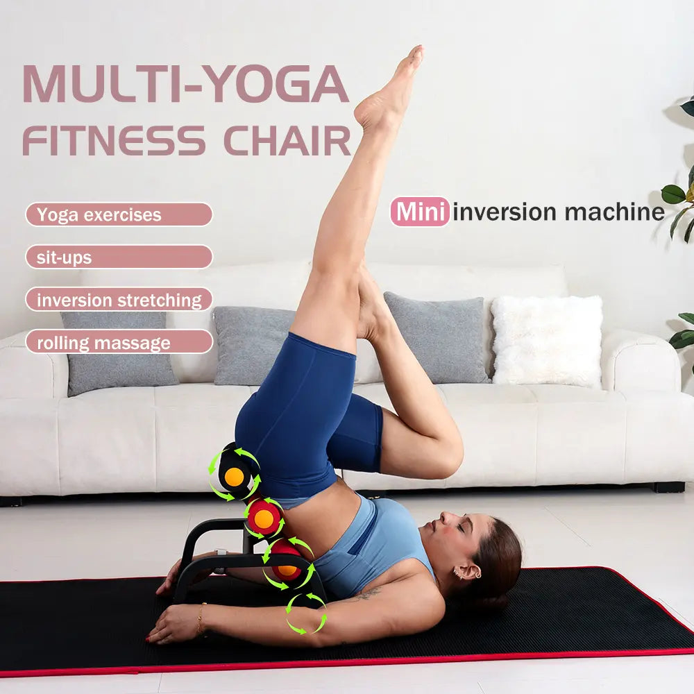 Magic BB Mini Inversion Table – Improve Blood Circulation & Relax Muscles Ideal for 25-54 Yrs Adults, Easy Home Setup, Spine-Friendly Gadget 2-Min Daily Stretch