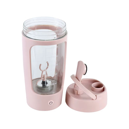 Revolutionize Your Fitness Routine with the 650Ml USB Electric Protein Shaker Bottle - Portable, Rechargeable, and Perfect for Smooth Blends!